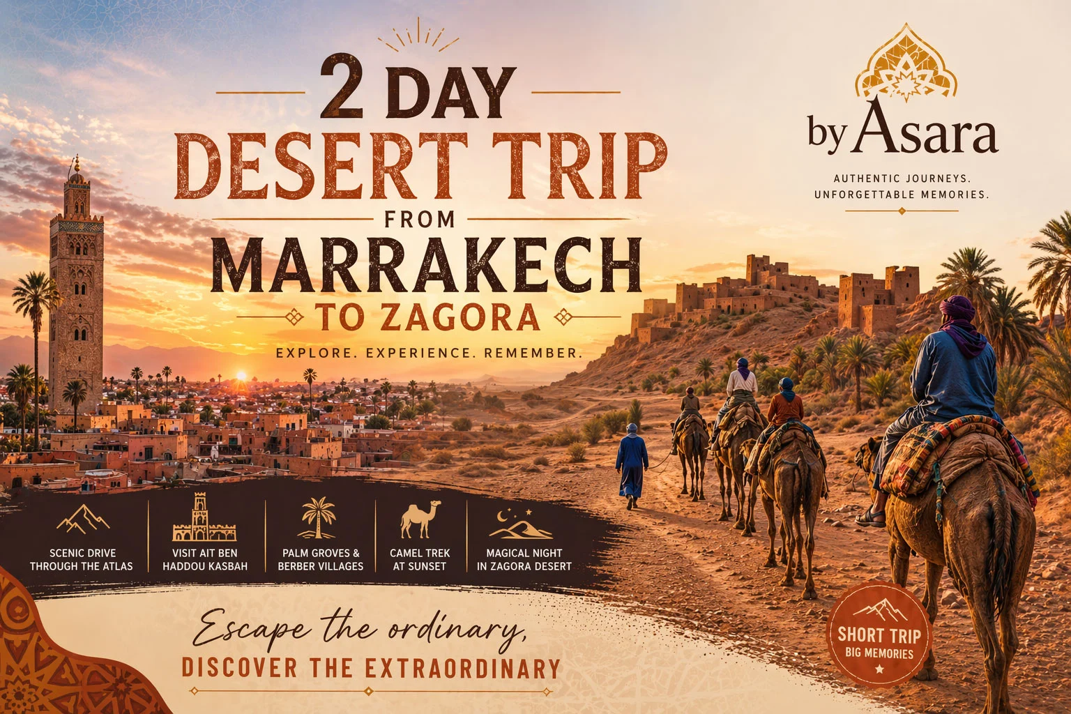 2 Day Desert trip from Marrakech to Zagora