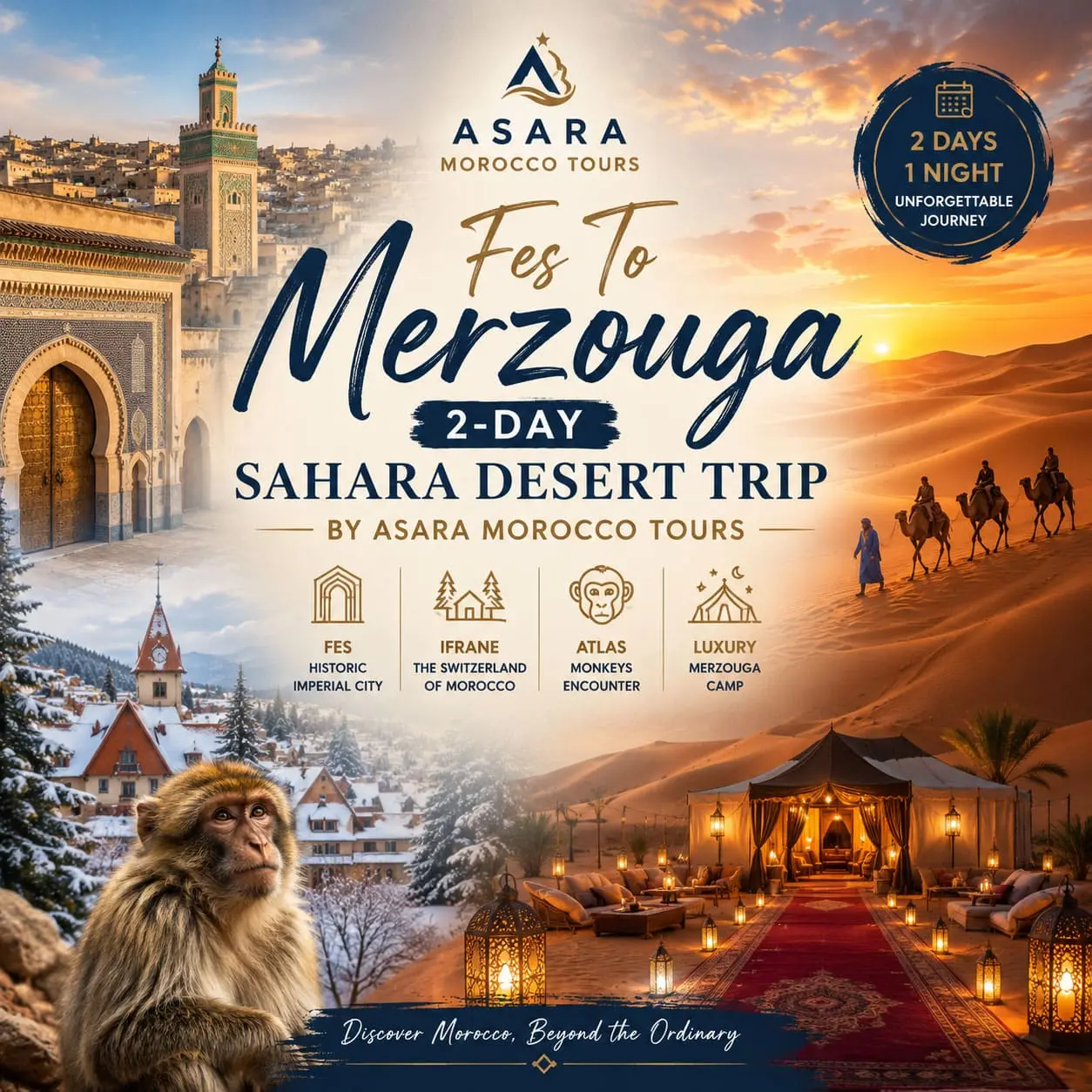 Fes To Merzouga 2-Day Sahara Desert Trip