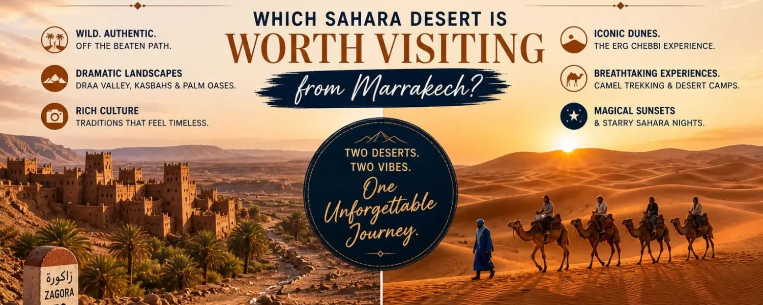 Zagora vs. Merzouga desert tours