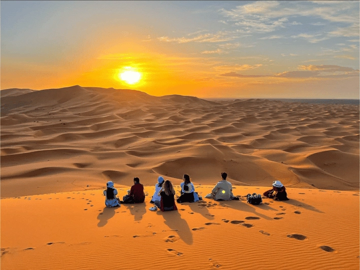 Sunset over Erg Chebbi dunes