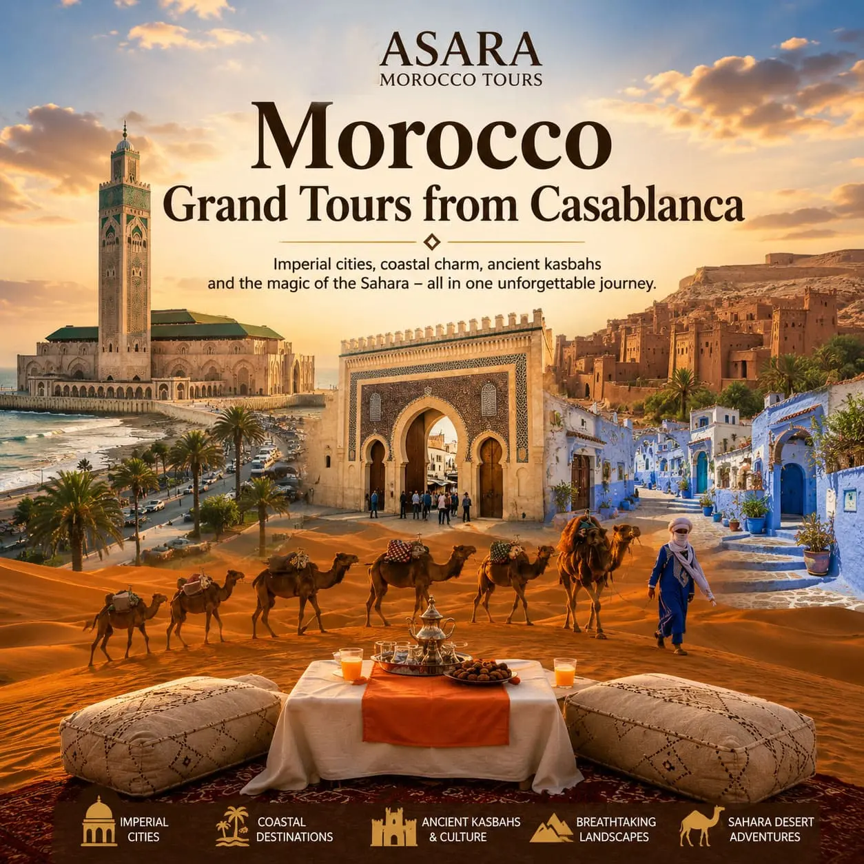 Morocco grand tours from casablanca